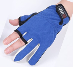 Ima 3 Fingers Cut Fishing Mesh Gloves L (JBSHMX33)